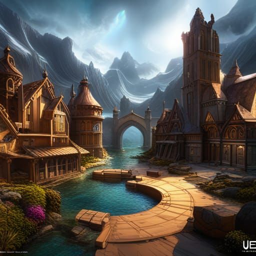 Wooden B.M.W. X.M. Car as Detailed Matte Painting