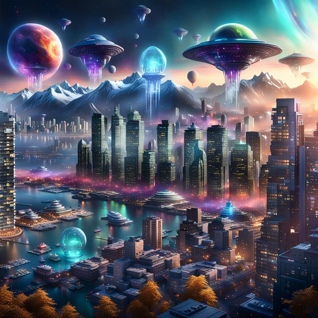 Vancouver Canada After The Alien Invasion  by @Kimber