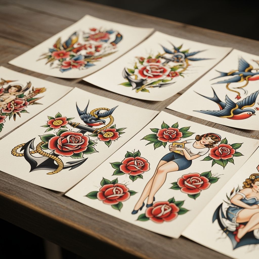Flash Tattoo Sheets  by @Luly