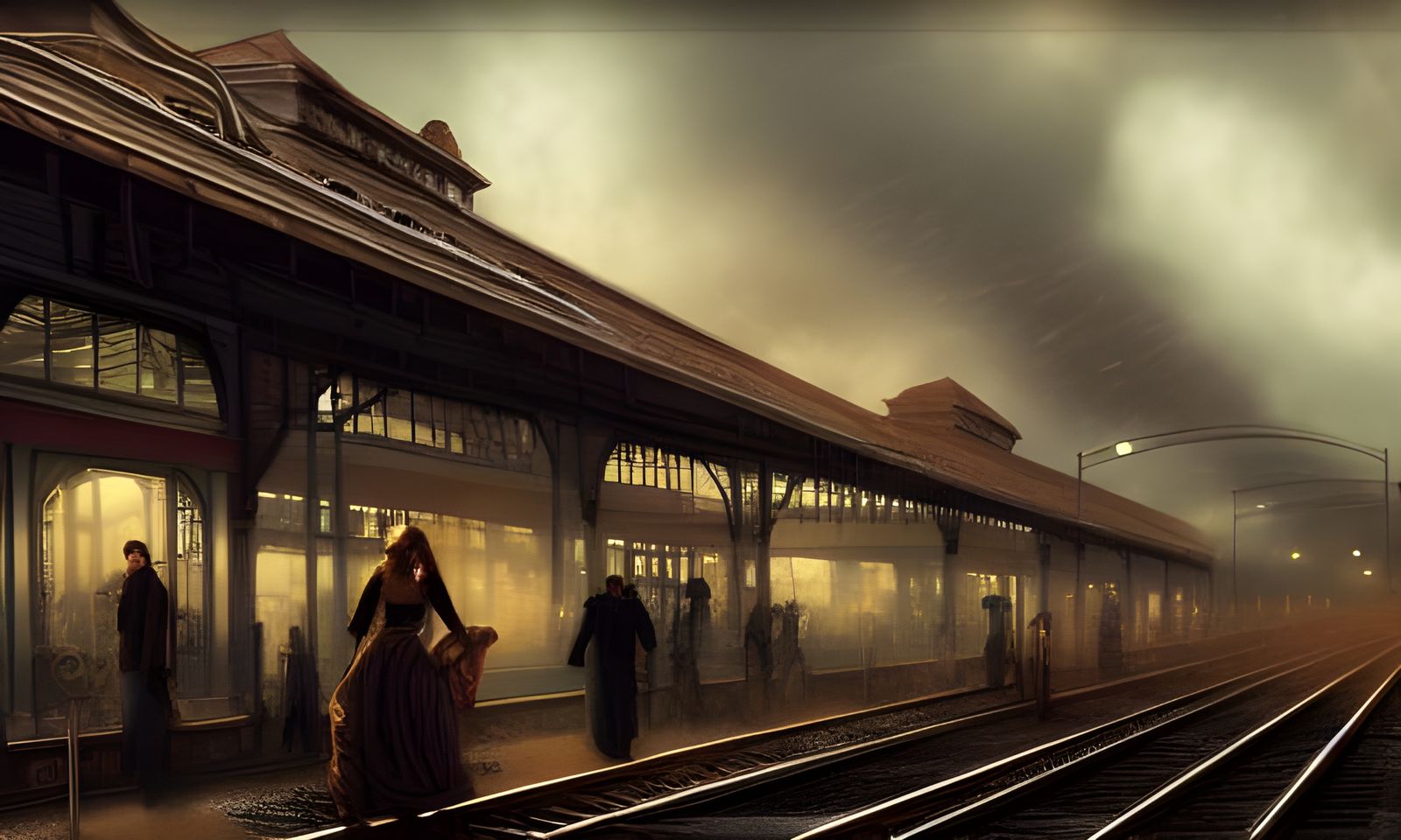 Train station steam punk
