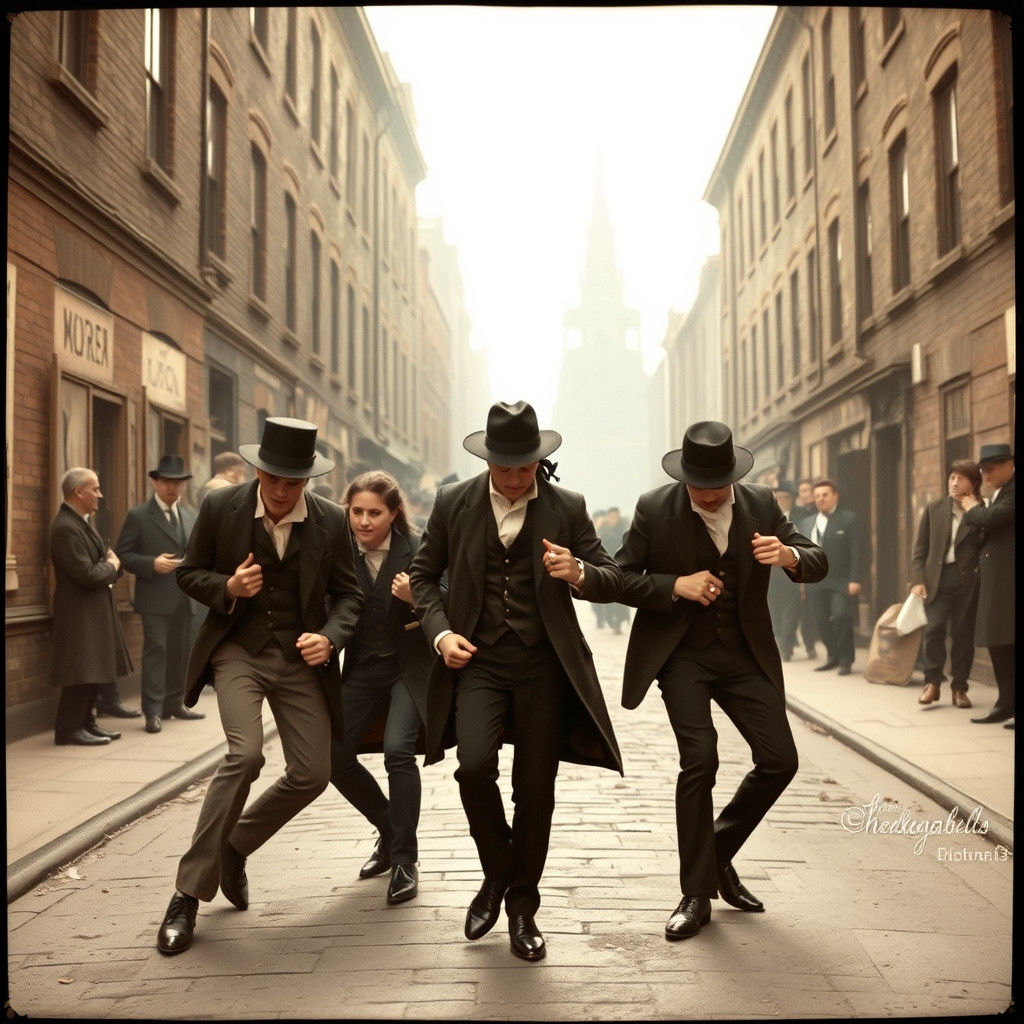 Victorian era slum teenagers create Michael Jackson's "Smooth Criminal" lean leaning dance moves without realising they have just accessed a...