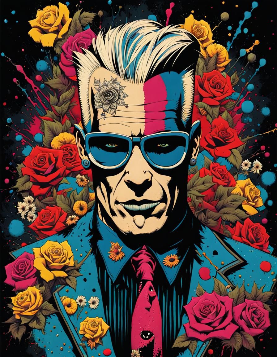 Max Headroom by Gris Grimly - AI Generated Artwork - NightCafe Creator