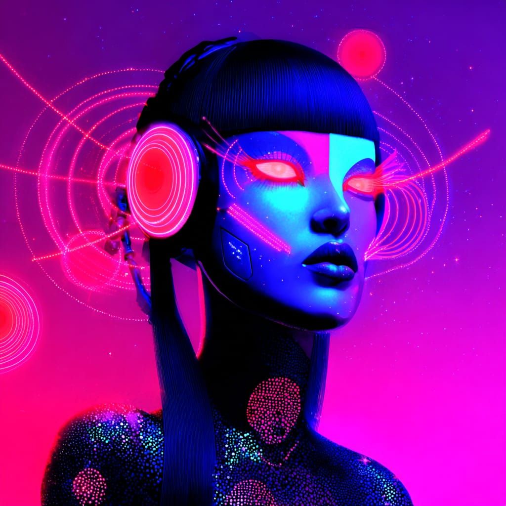 Nostalgic Neon Purrfection