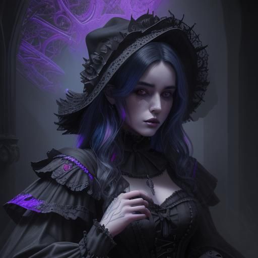 gotic dark woman - AI Generated Artwork - NightCafe Creator