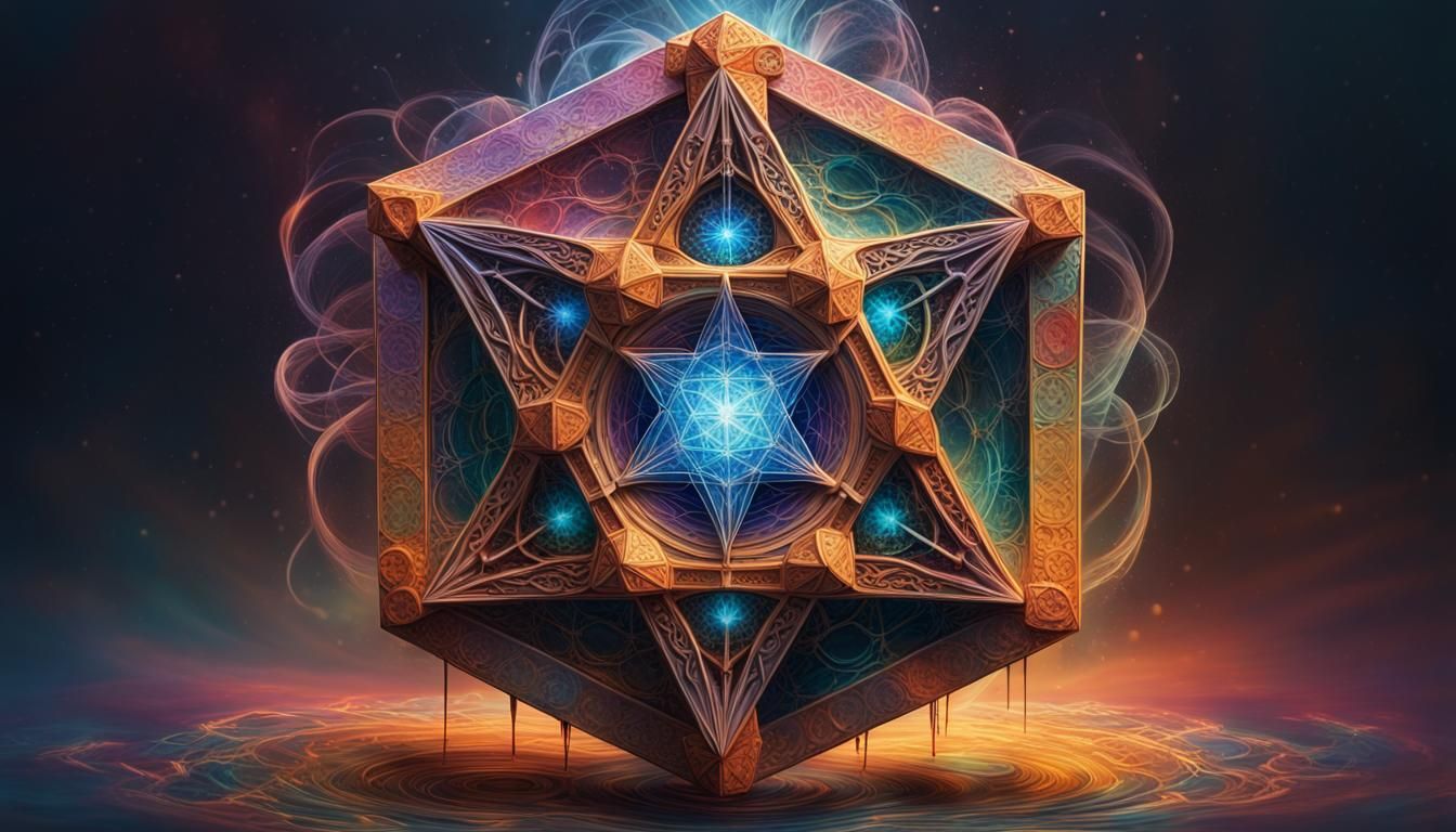 Metatron's Cube, Symbol To Communicate To God,object Of Communication 