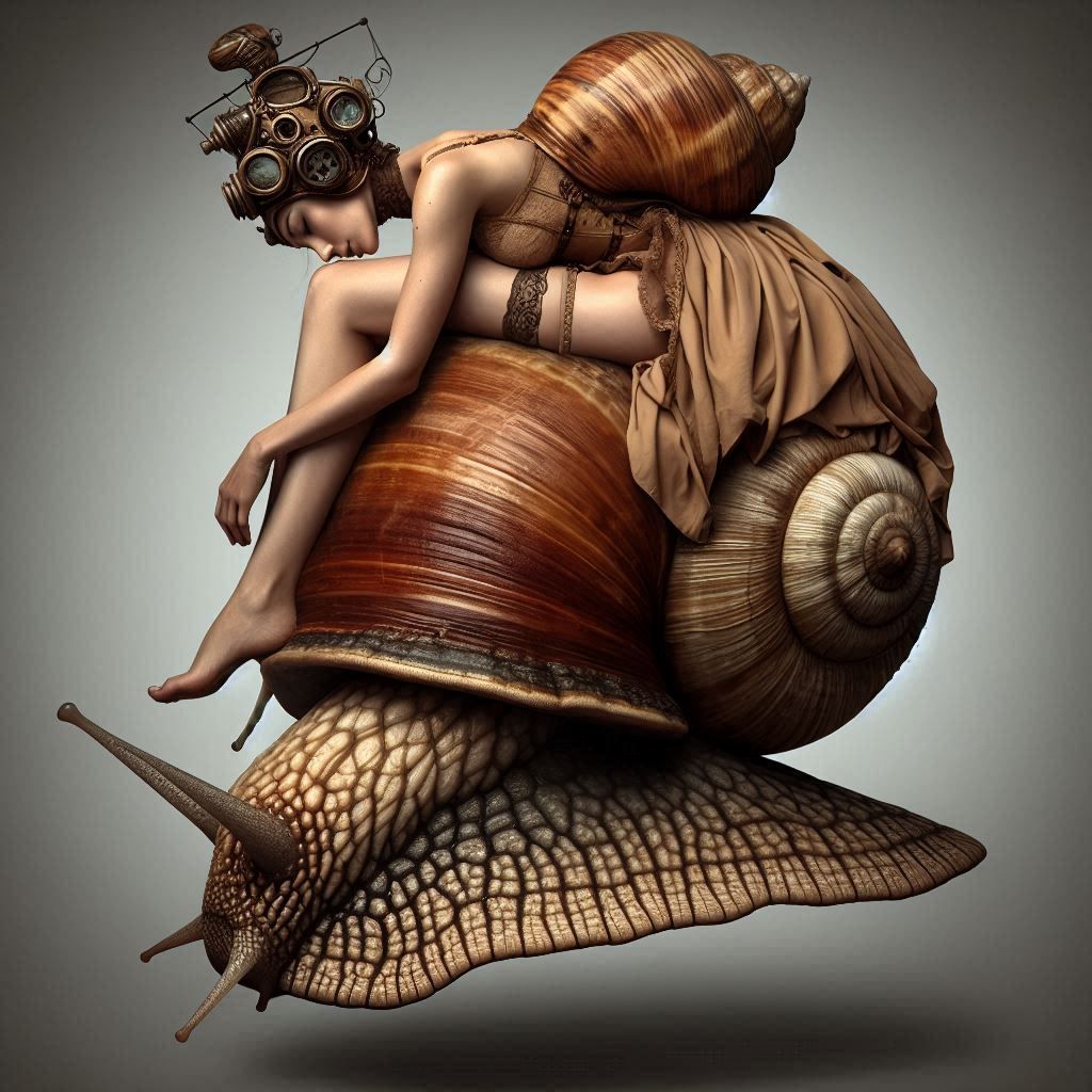 Steampunk snail ride