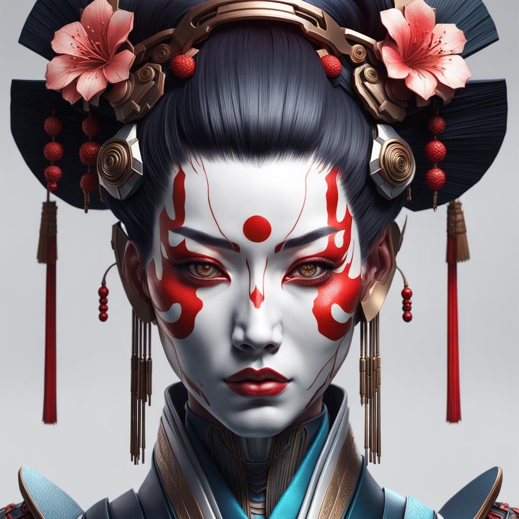 they call me the fire geisha - AI Generated Artwork - NightCafe Creator