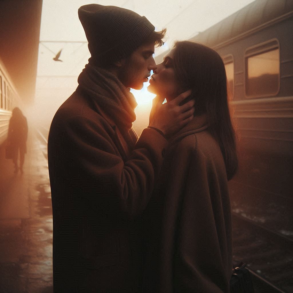 Before the departure.