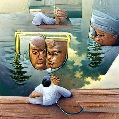Acts of self-reflection.