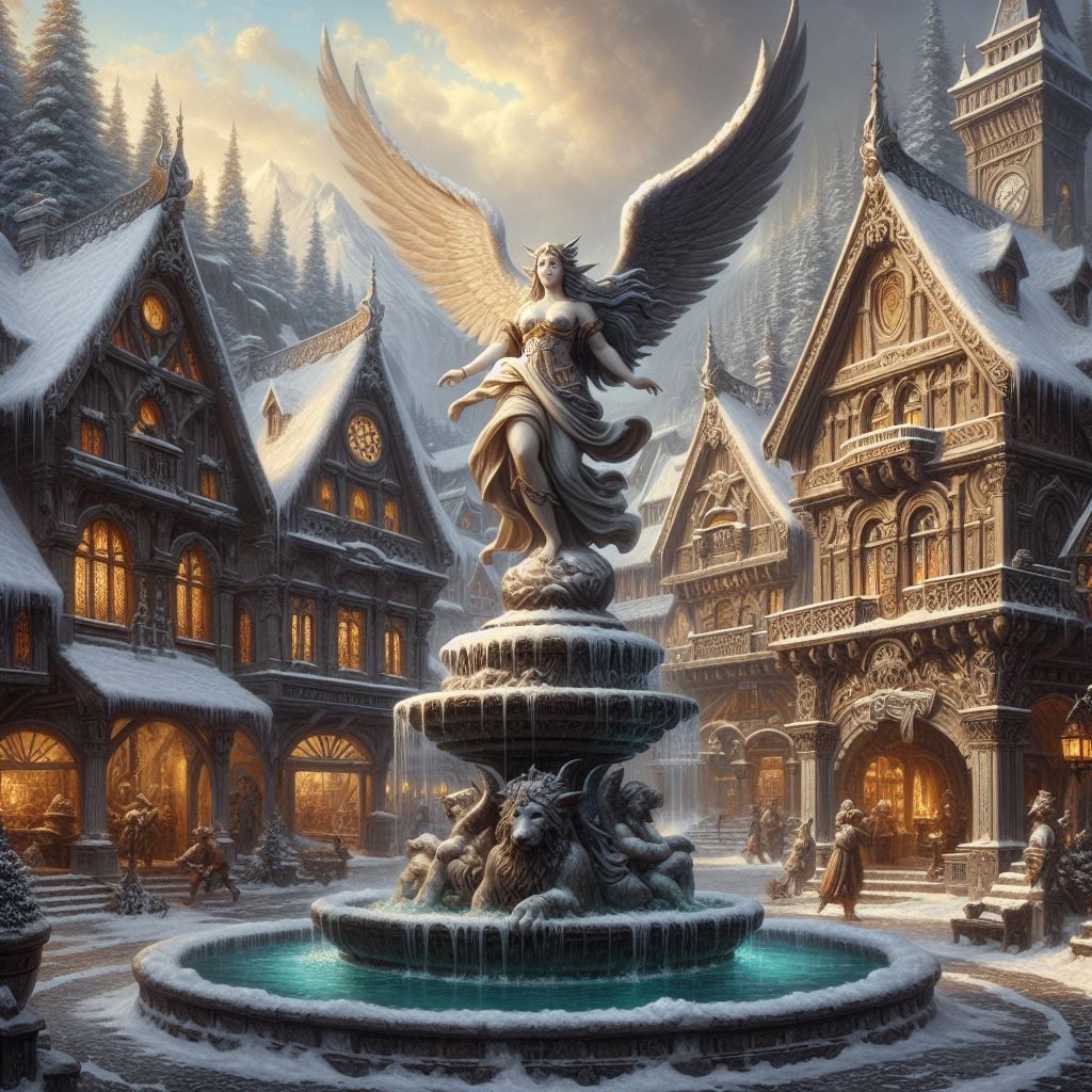 A Valkyrie Fountain, Winter