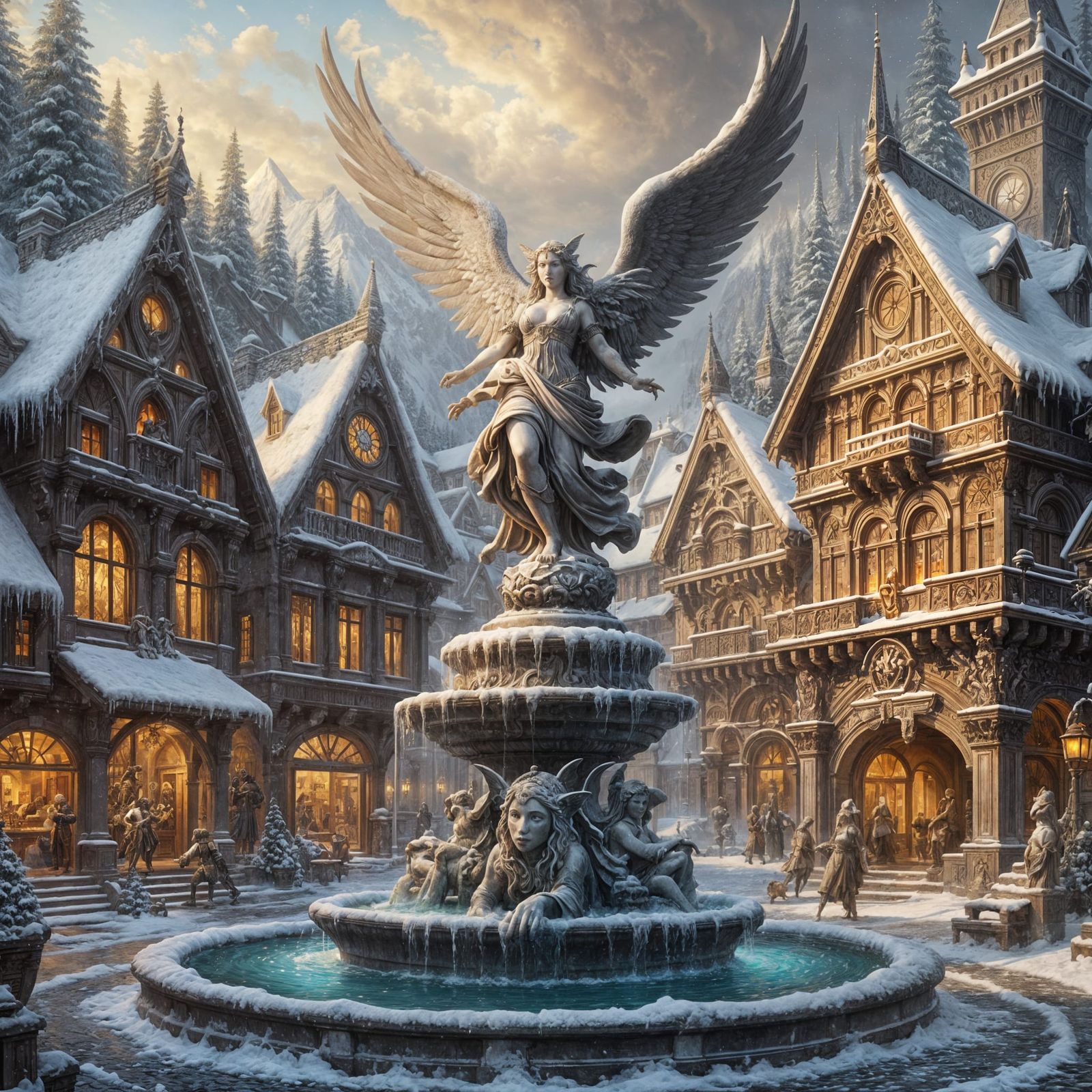 A Valkyrie Fountain, Winter