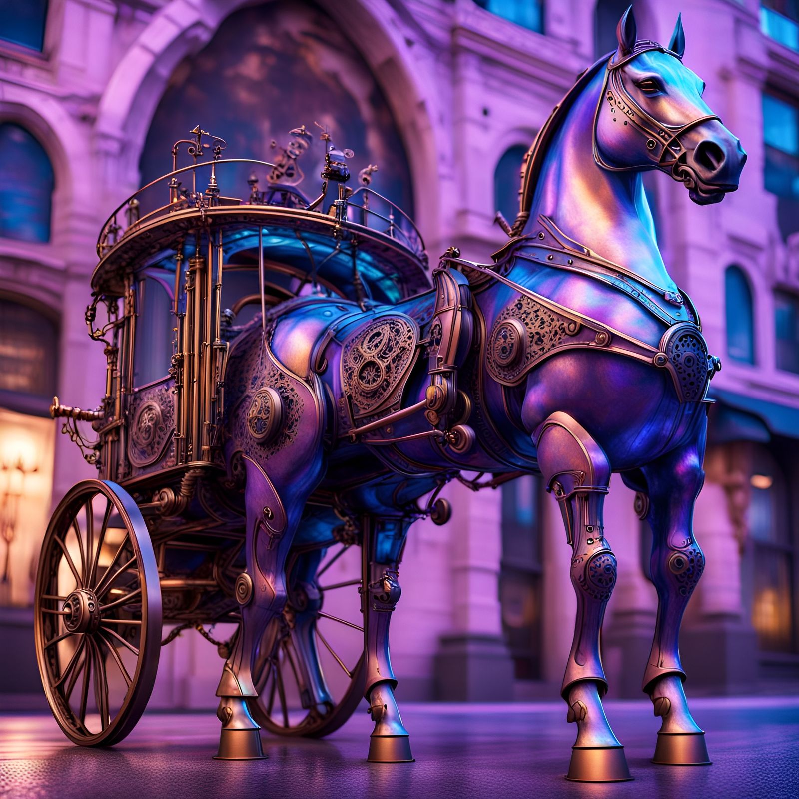 Purple pony   by @Enid