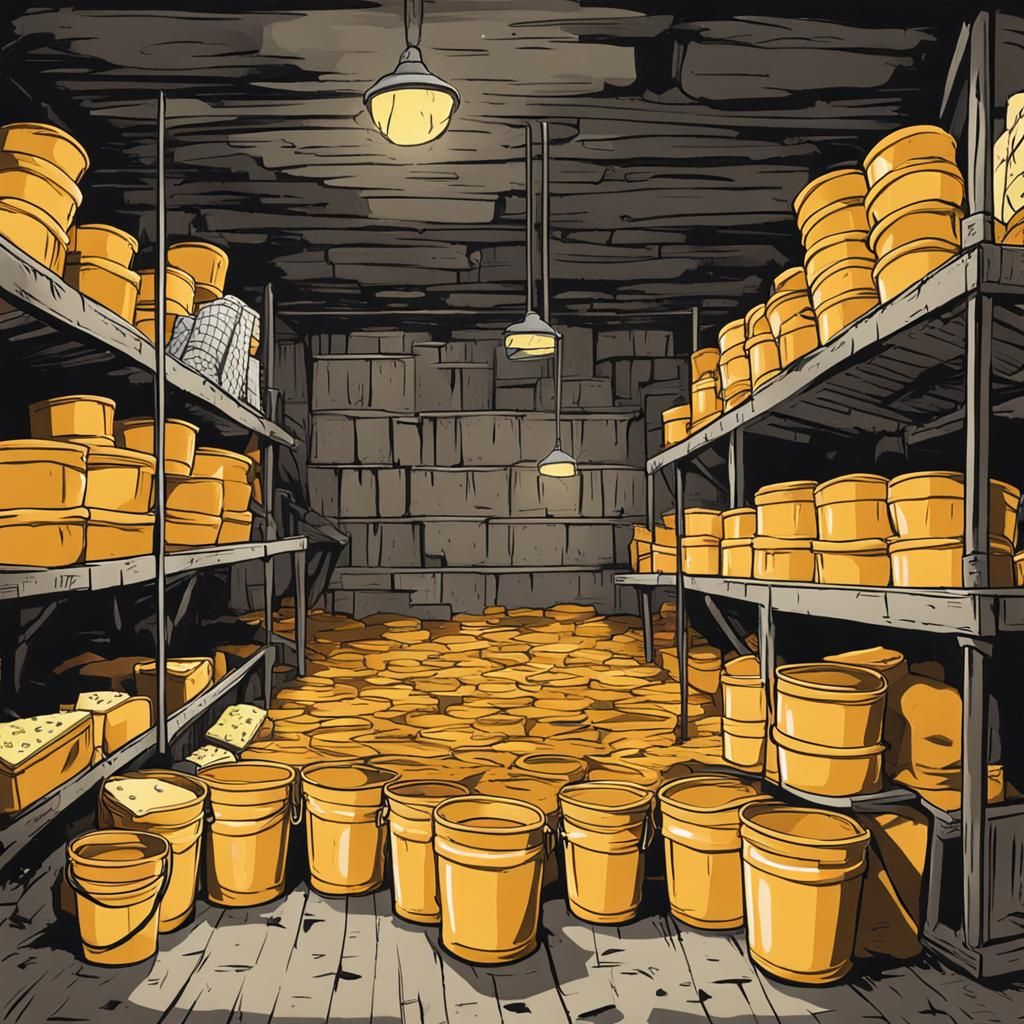 take me down to the basement fill the buckets with cheese