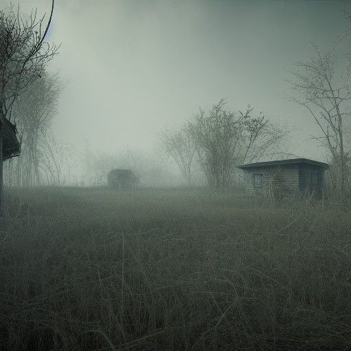 abandoned neighborhood  with empty weed grown lot in 90s by ...