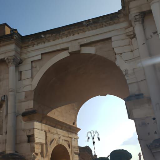 Grand entrance to a Roman market