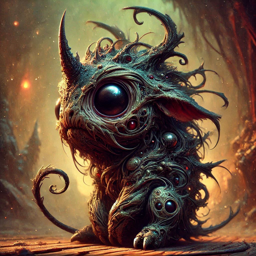 adorable fairy-tale fantasy creature portrait..