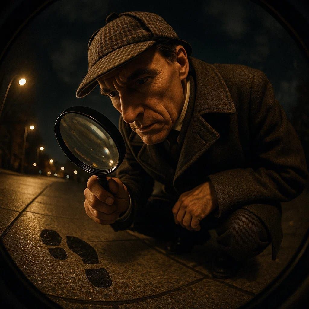 שרלוק הולמס חוקר עקבות