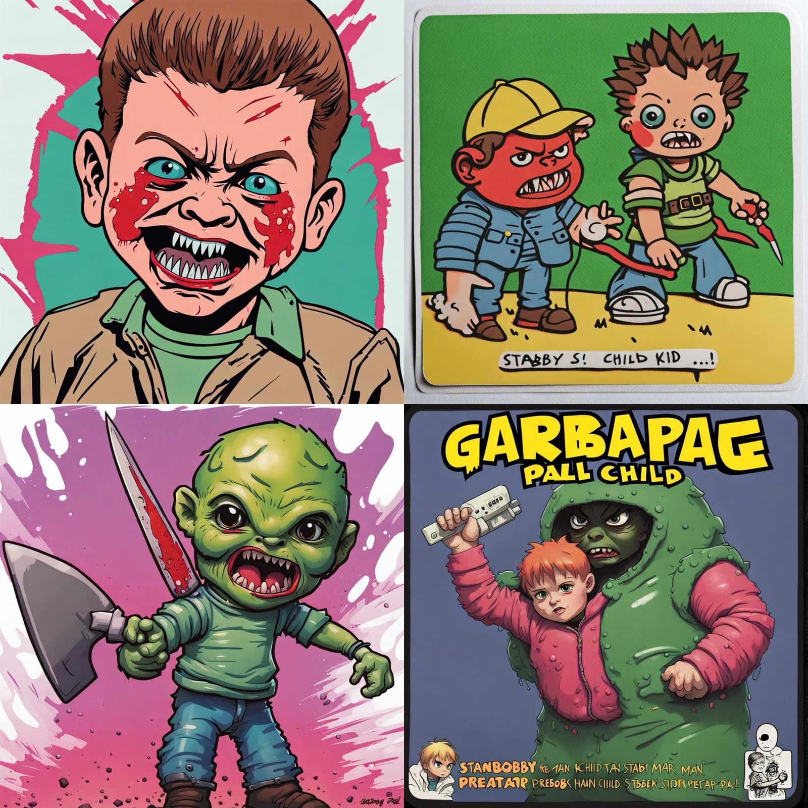 Garbage Pal kid card stabby stan