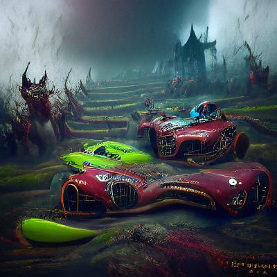 sports car racing sinister by Greg Rutkowski detailed matte ...