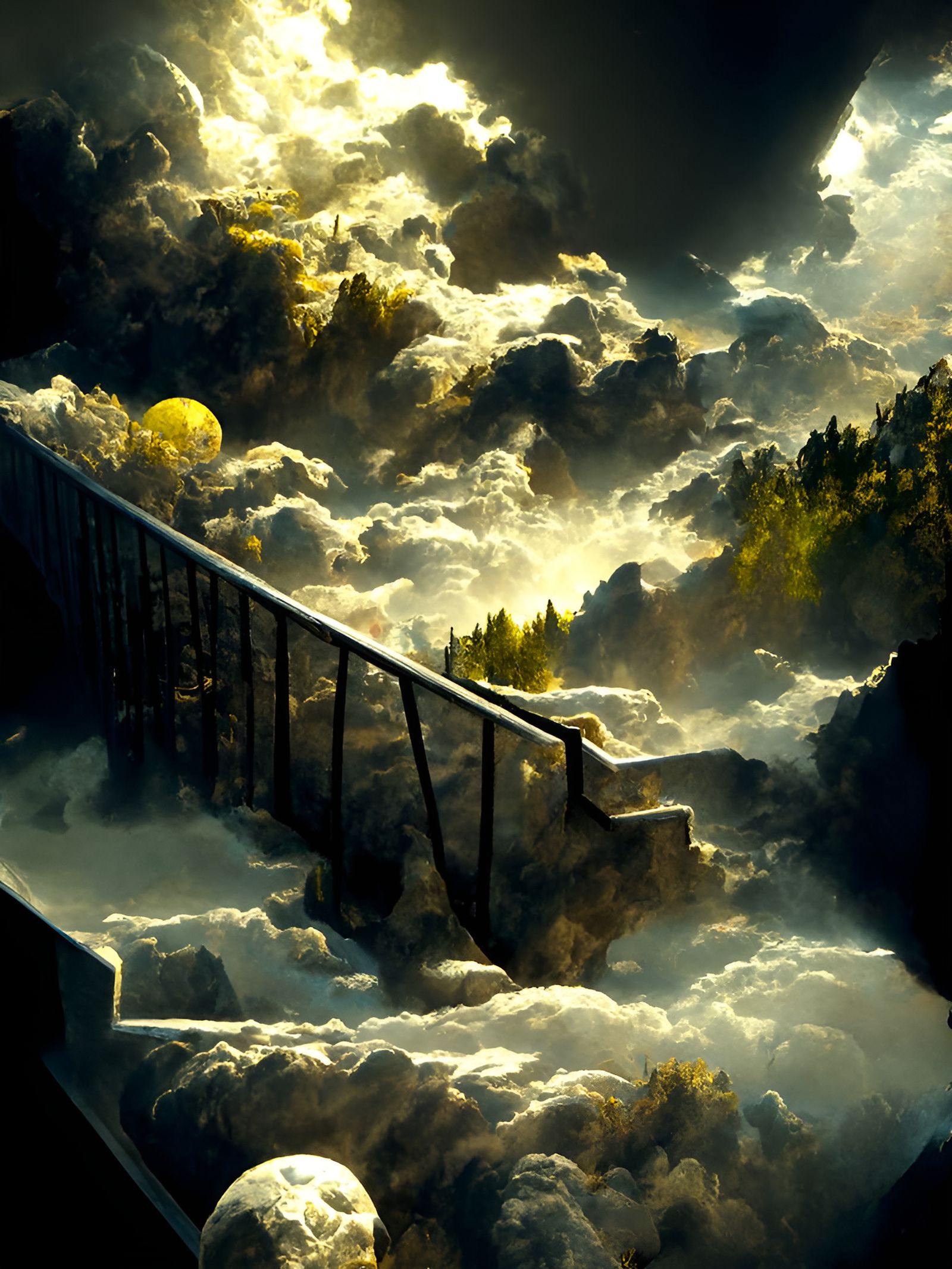 Stairway to heaven - AI Generated Artwork - NightCafe Creator