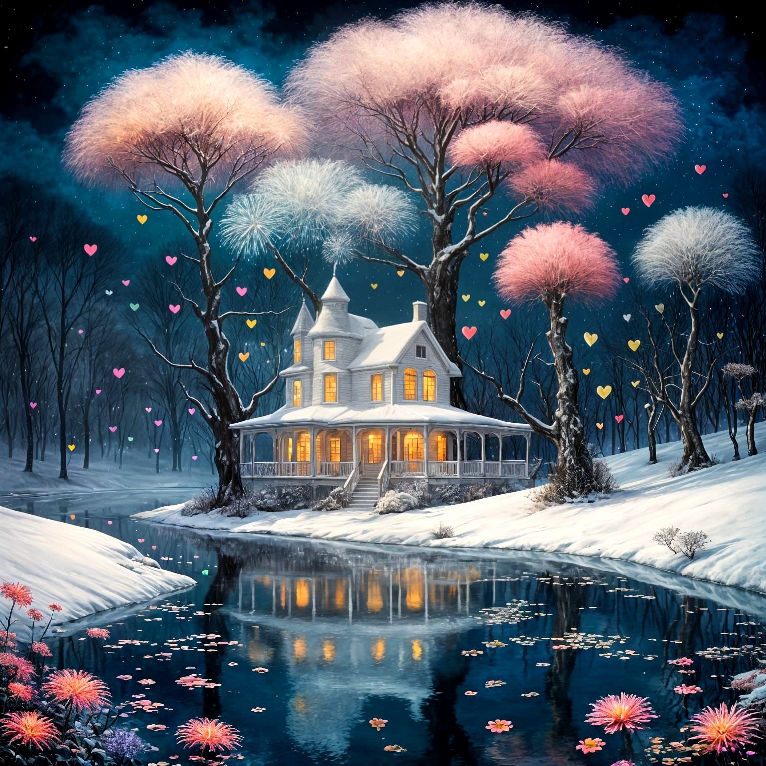 Enchanted winterscape  by @Lilsilverfish