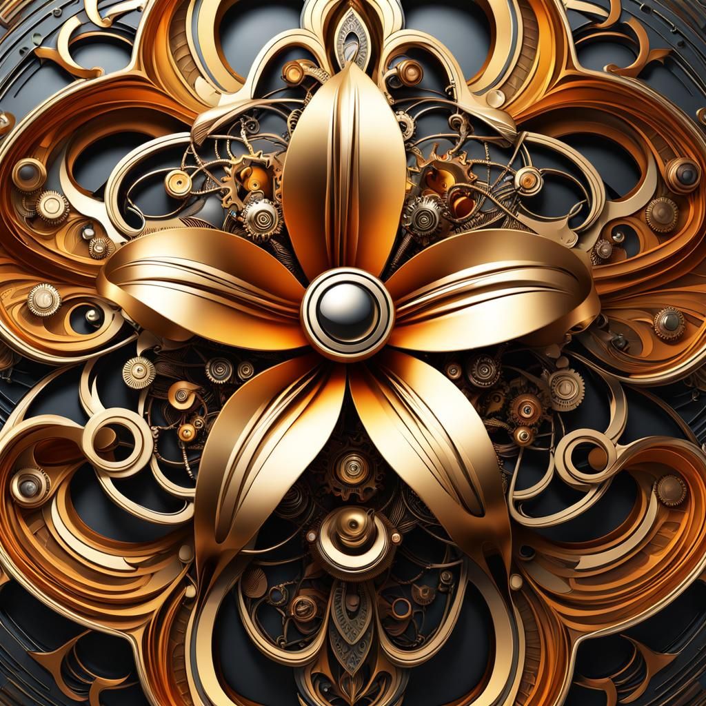 Steampunk flower