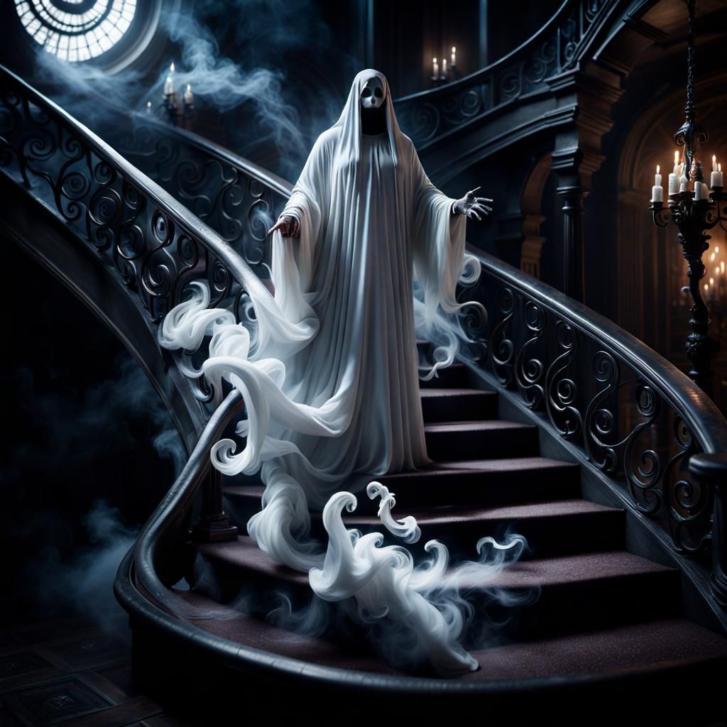 Ghost Evolution evolved from https://creator.nightcafe.studi...