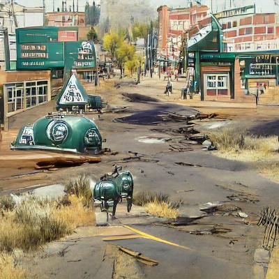 Fallout 4 Colfax Avenue Colorado Rockies concept art