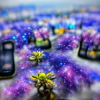Galaxy flower field