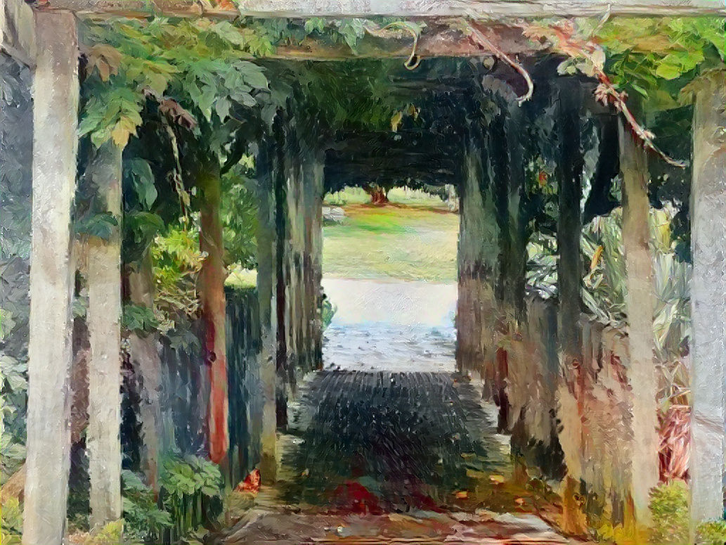 Covered bridge to where.