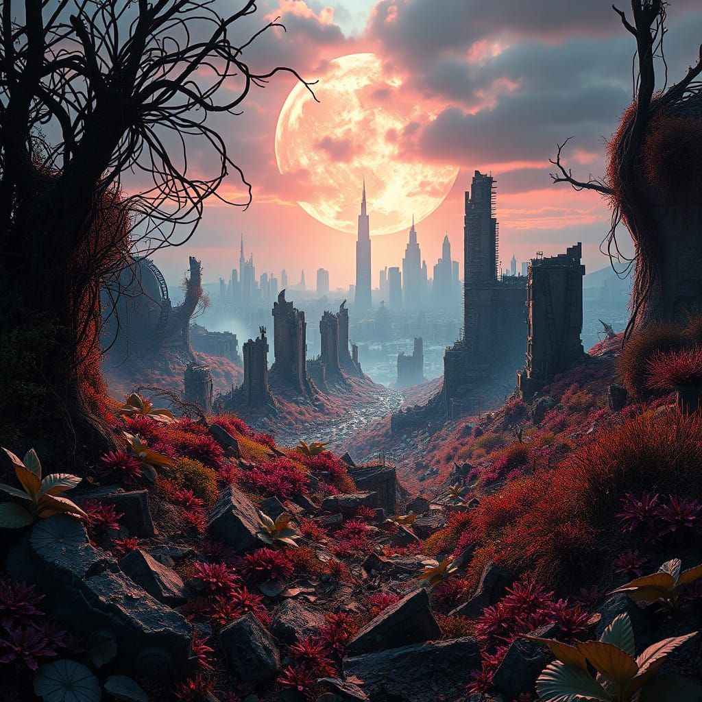  Post-human earth!  by @Chris