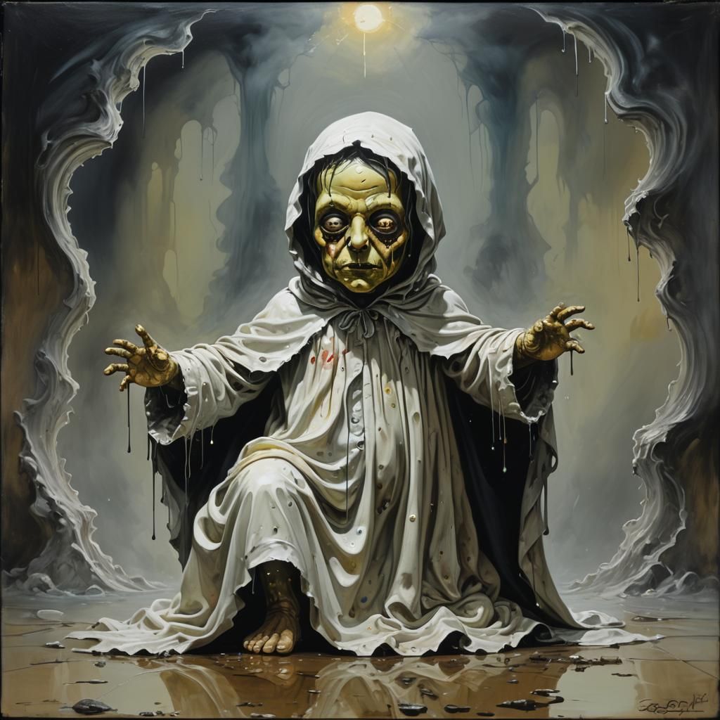 bébé fantome sinister by Greg Rutkowski horror Gustave Doré ...
