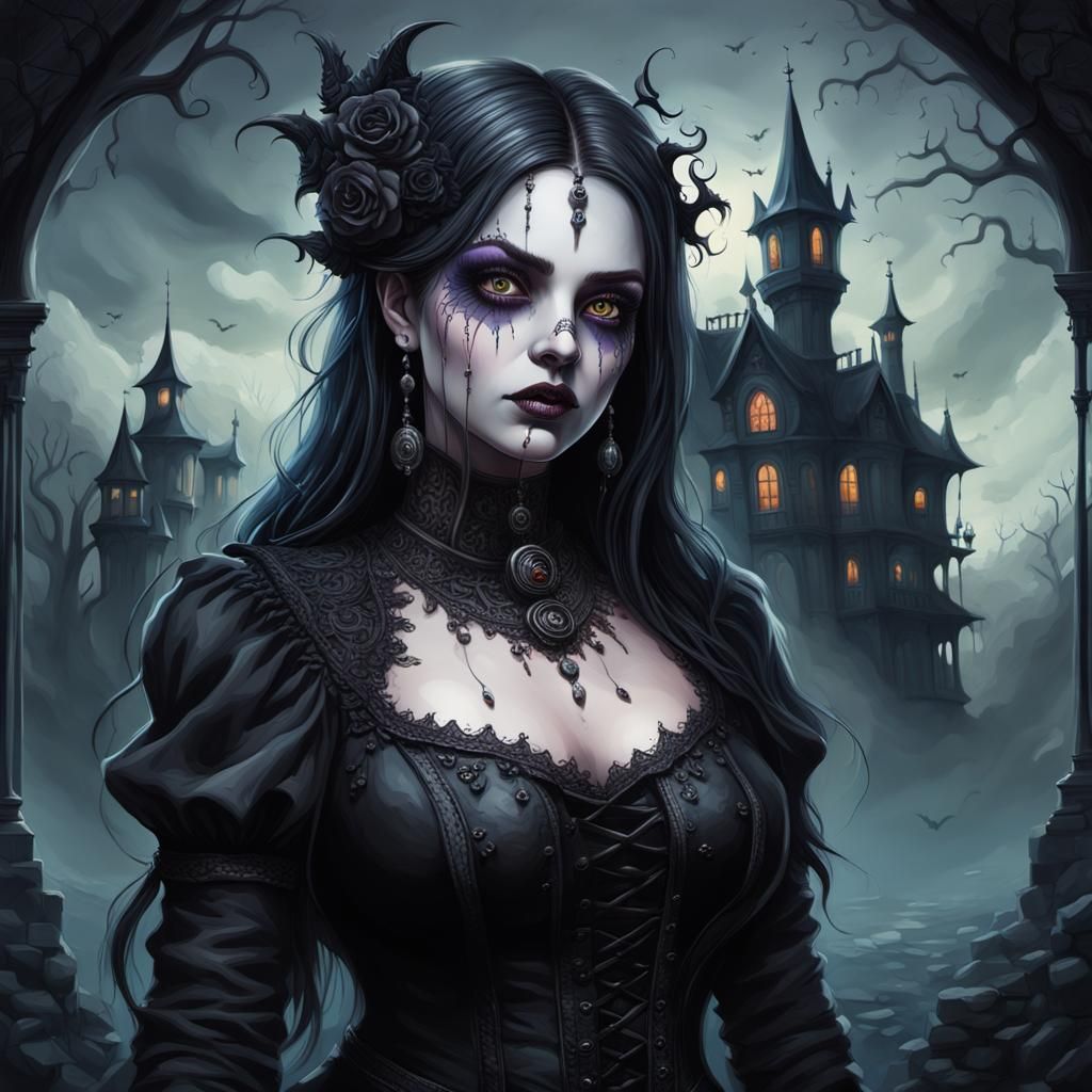 Goth lady  by @AnungUnRama