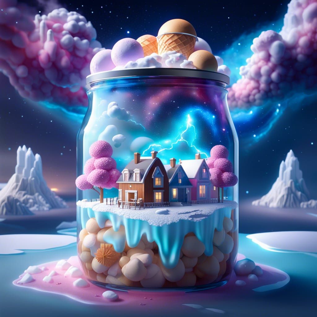 Village in jar