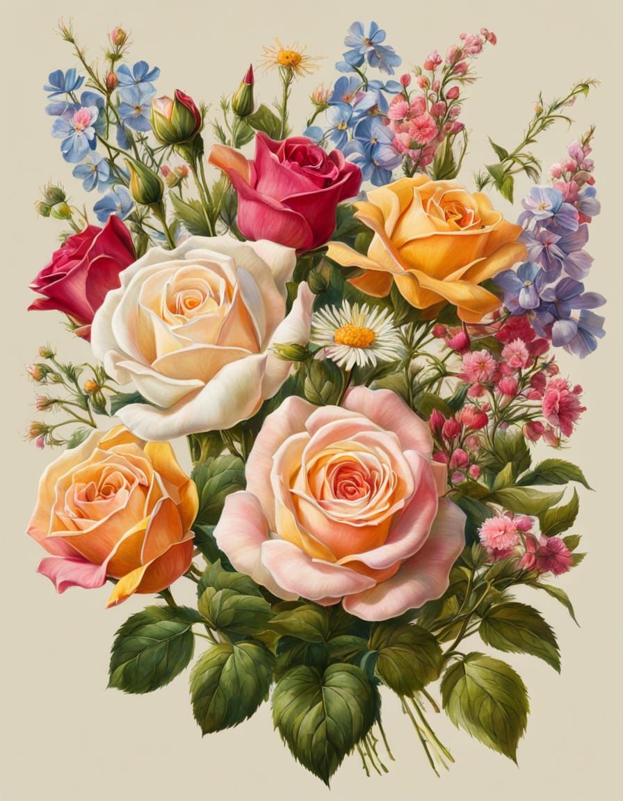 Bouquet   by @Rowin_The_Artist