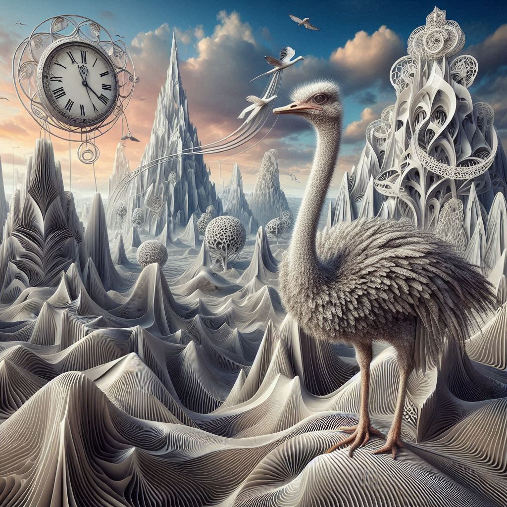 Running out of time doesn't make the ostrich stop - 8