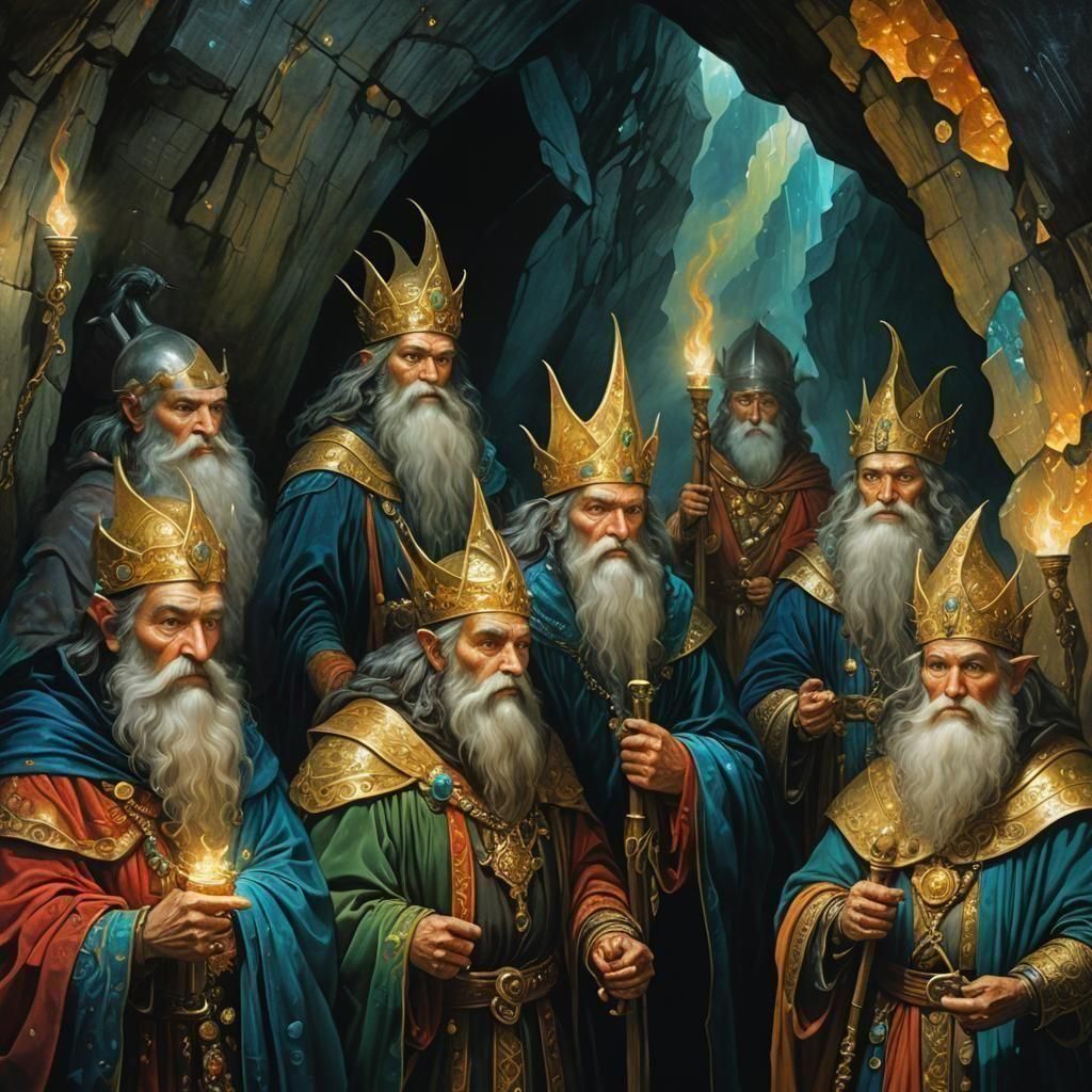 The Six Dwarven Kings in Council