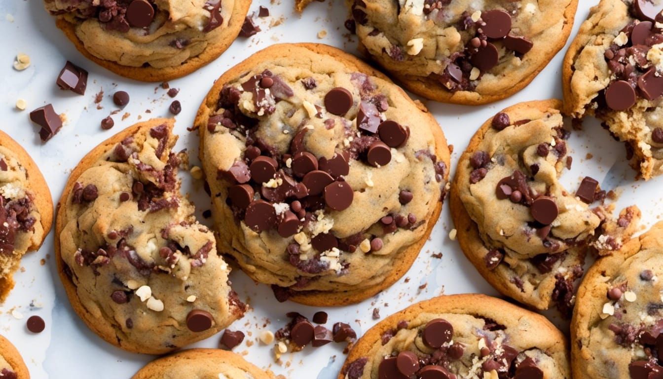 Chocolate Chip Cookies on a Platter