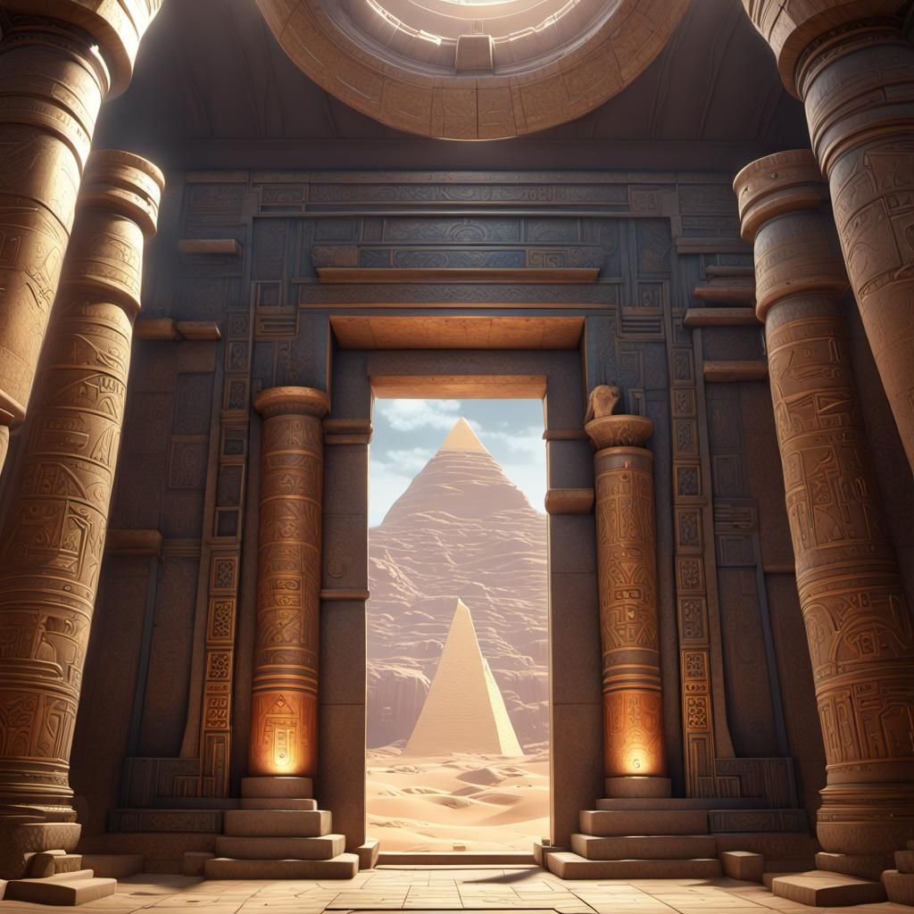 Egypt path - AI Generated Artwork - NightCafe Creator