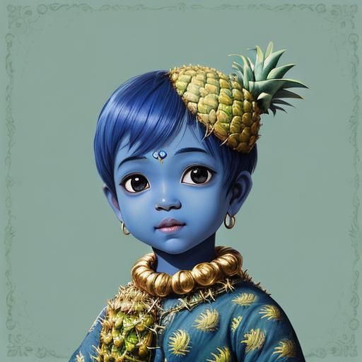 Infant Boy Krishna - Ai Generated Artwork - Nightcafe Creator