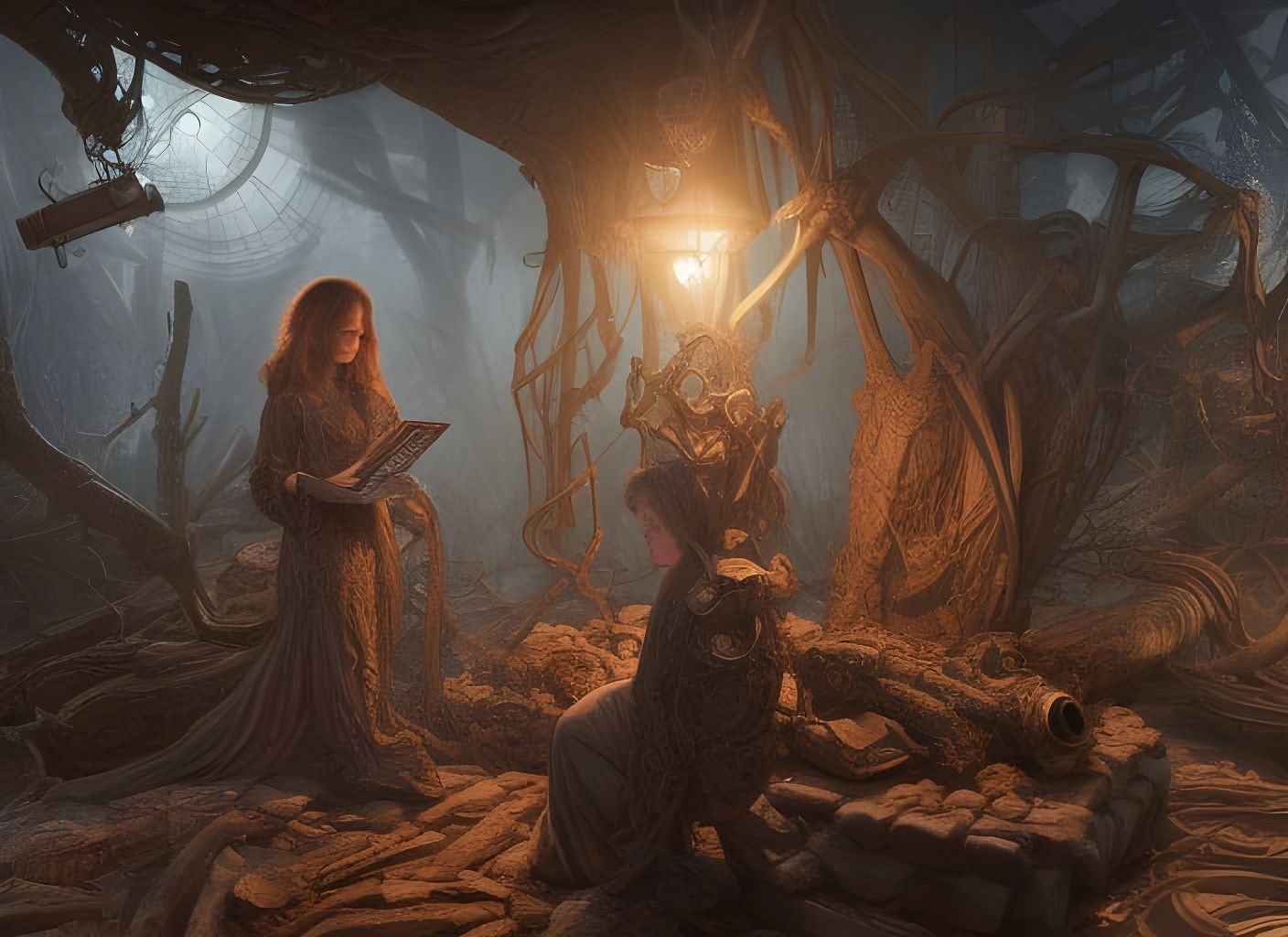 Gazebo Darkgaze Bible Leaf Churn Wood - Sci-fi