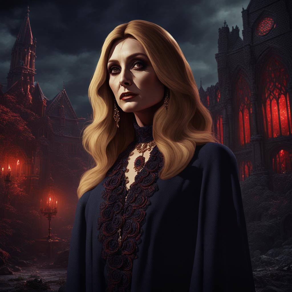 Sharon Tate as a female vampire