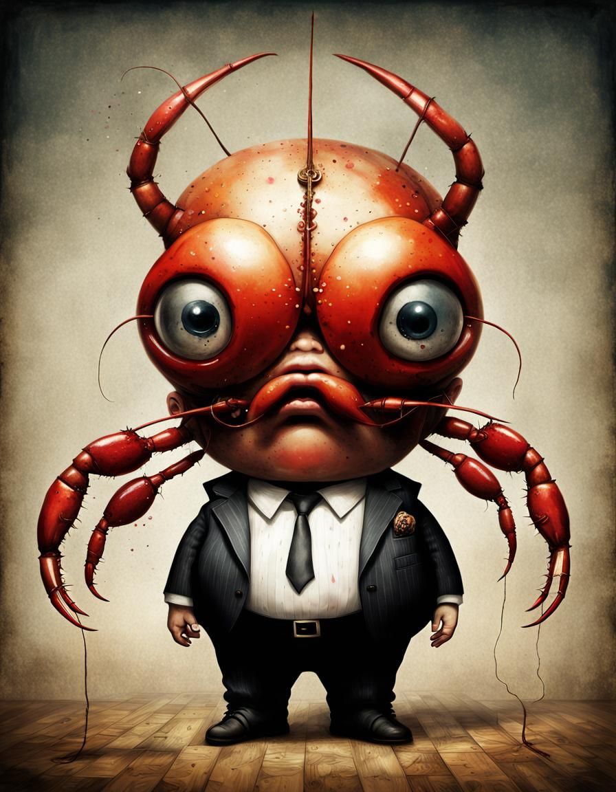 "Obese Mobster Lobster Mafia Boss" photograph by Stephen Gammell