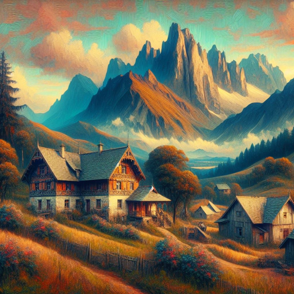  Farmhouse on the hills  by @Andrachiel