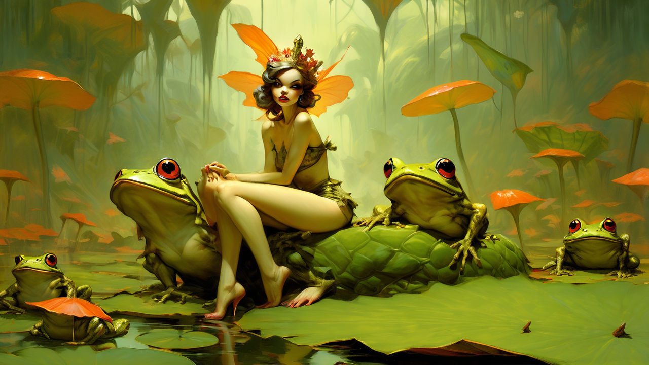 Vintage Fantasy Pin Up