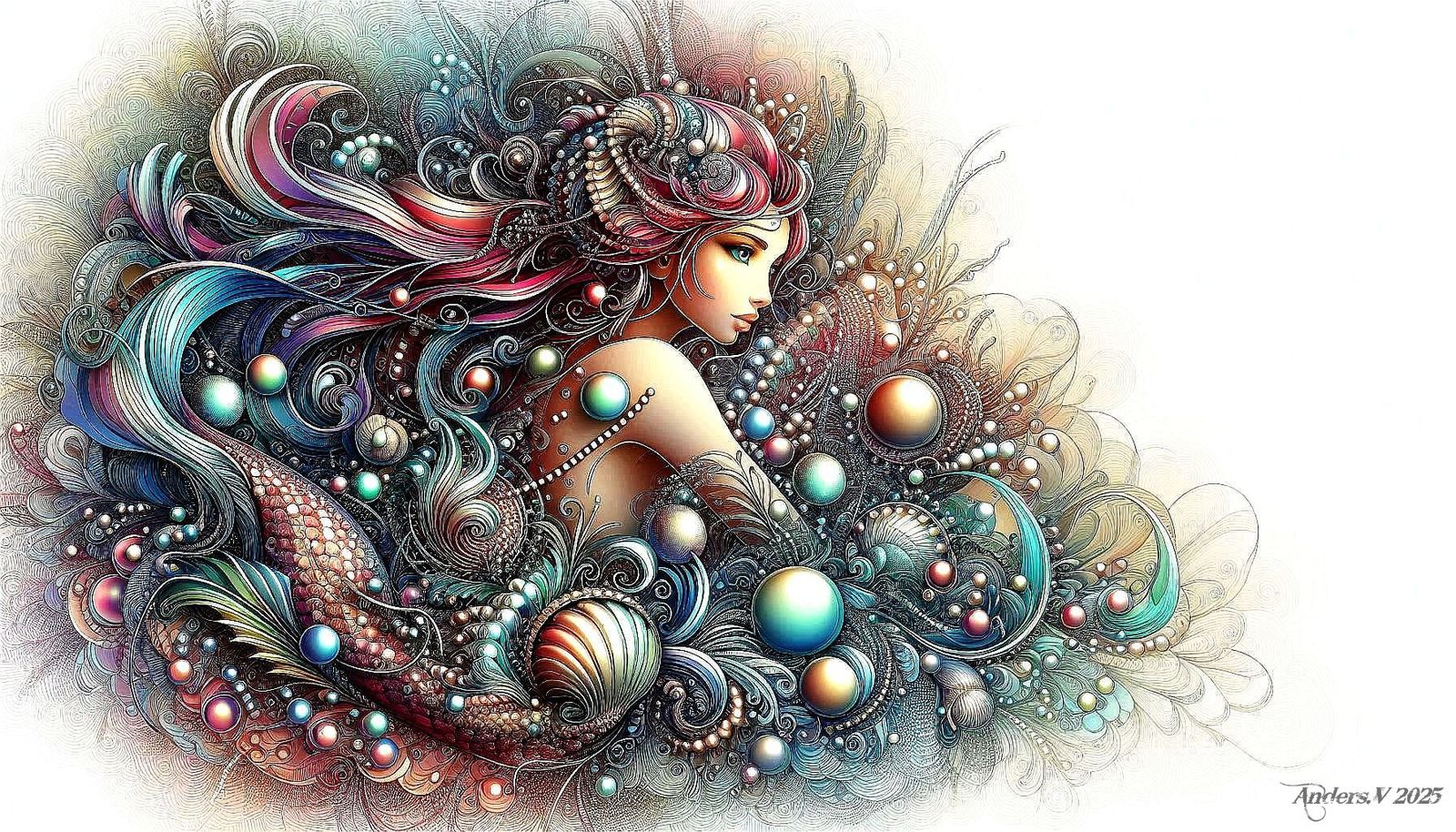 Mermaid's Tears.  "Whimsical watercolour style"  Inspired by...