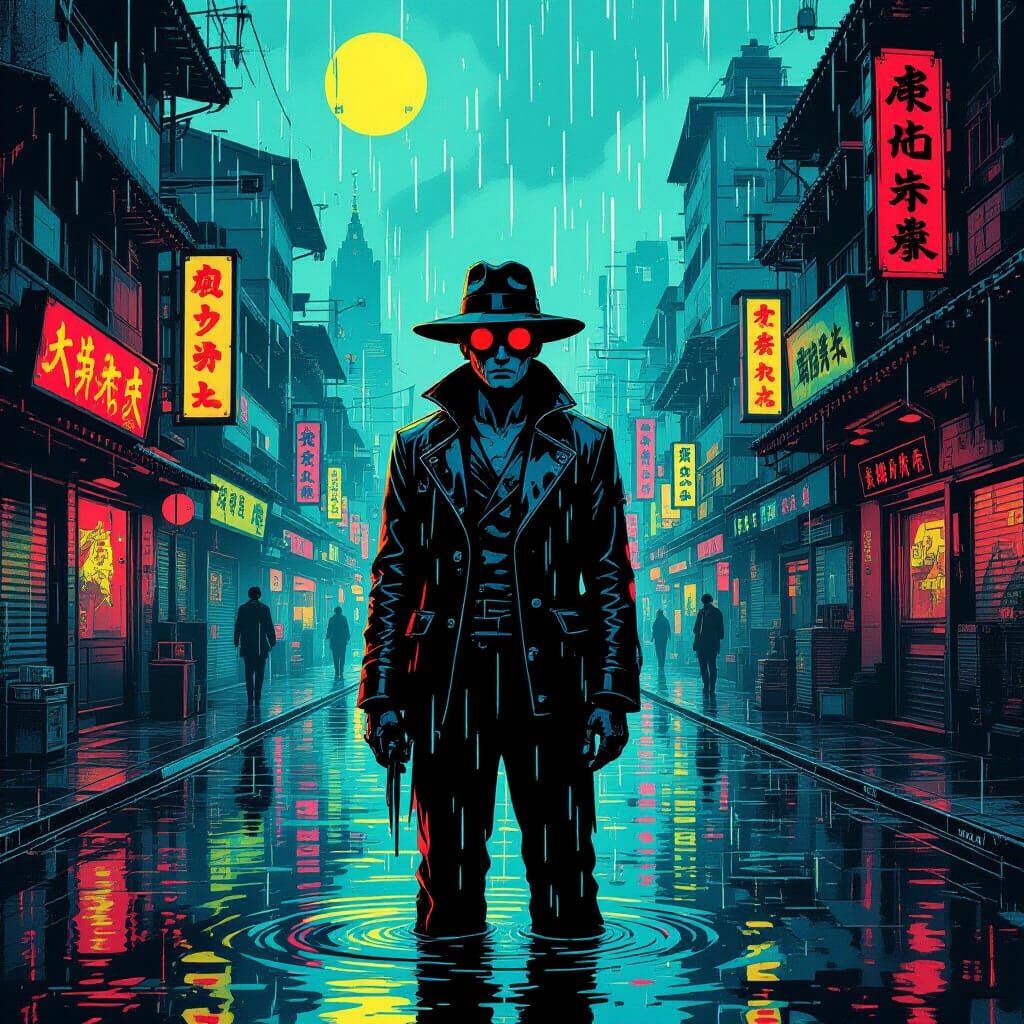 Ukiyo-e in Clockwork Orange and Dystopian world. Melting A Clockwork Orange fiction and film scene.