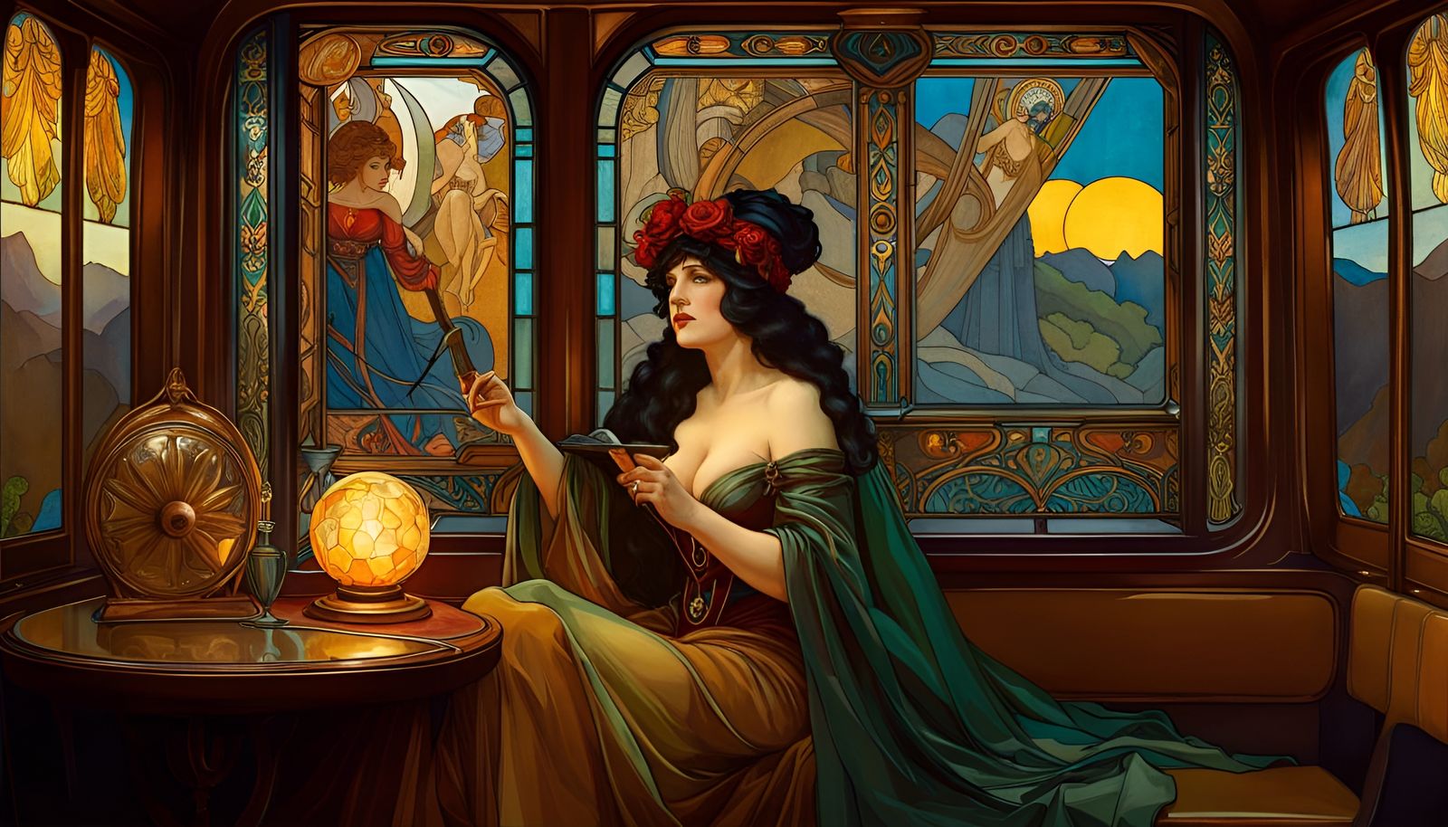 LADY SYBIL STEMMING-RHÆDES' TAROTMATOPÆIAN OMNIBUS TOURS