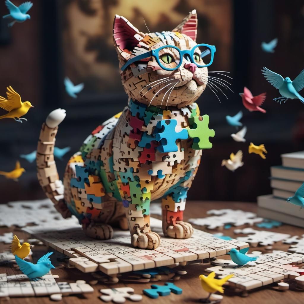 Life is a puzzle....BIRD!  by @QueenKittyKat