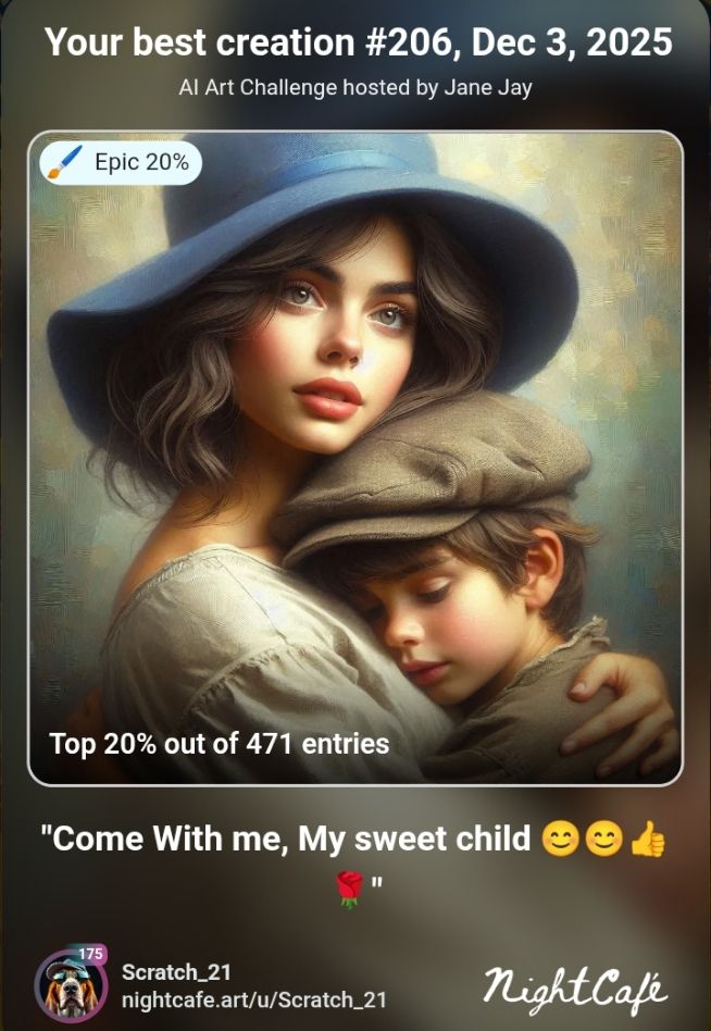 Come with me, My dear Child 😊😊👍